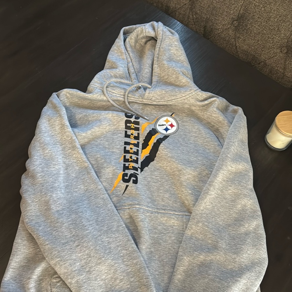 Gray Steelers hoodie